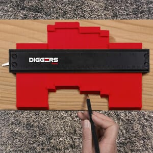 Diggers konturmal profilmal 13x25cm